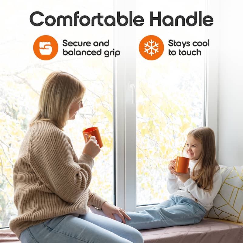 Omniware Teaz Cafe 11 oz Classic Mug - 3" D x 3.75" H