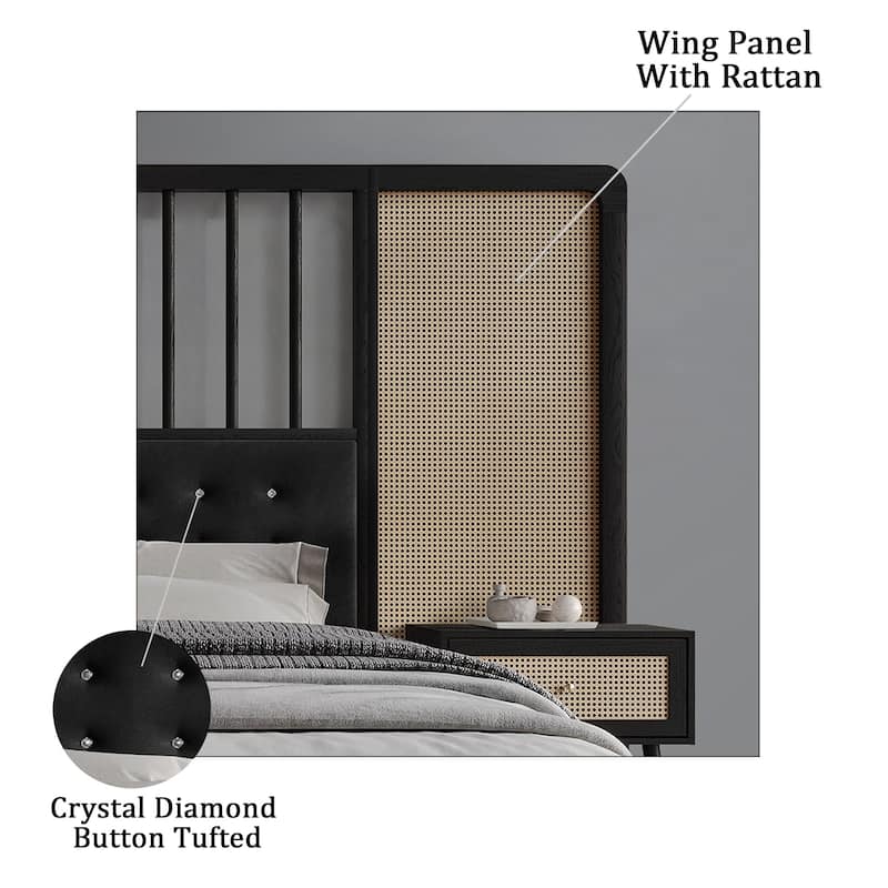 CraftPorch Sophisticated Wall Bed with 2 Nightstand