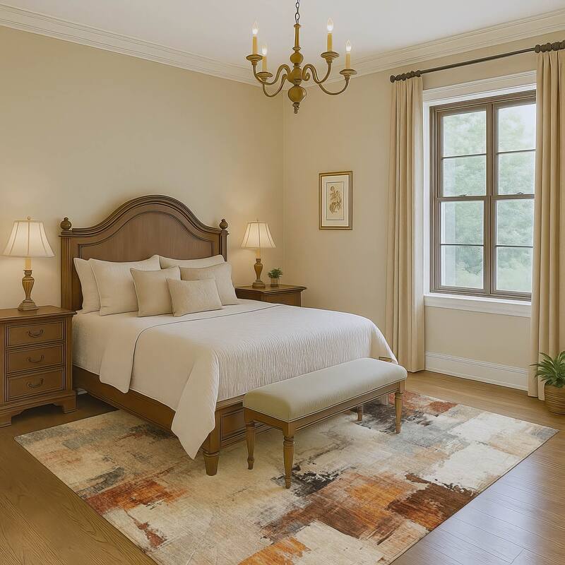 Premium Washable Super Soft Abstract Chic Mayfield Rug