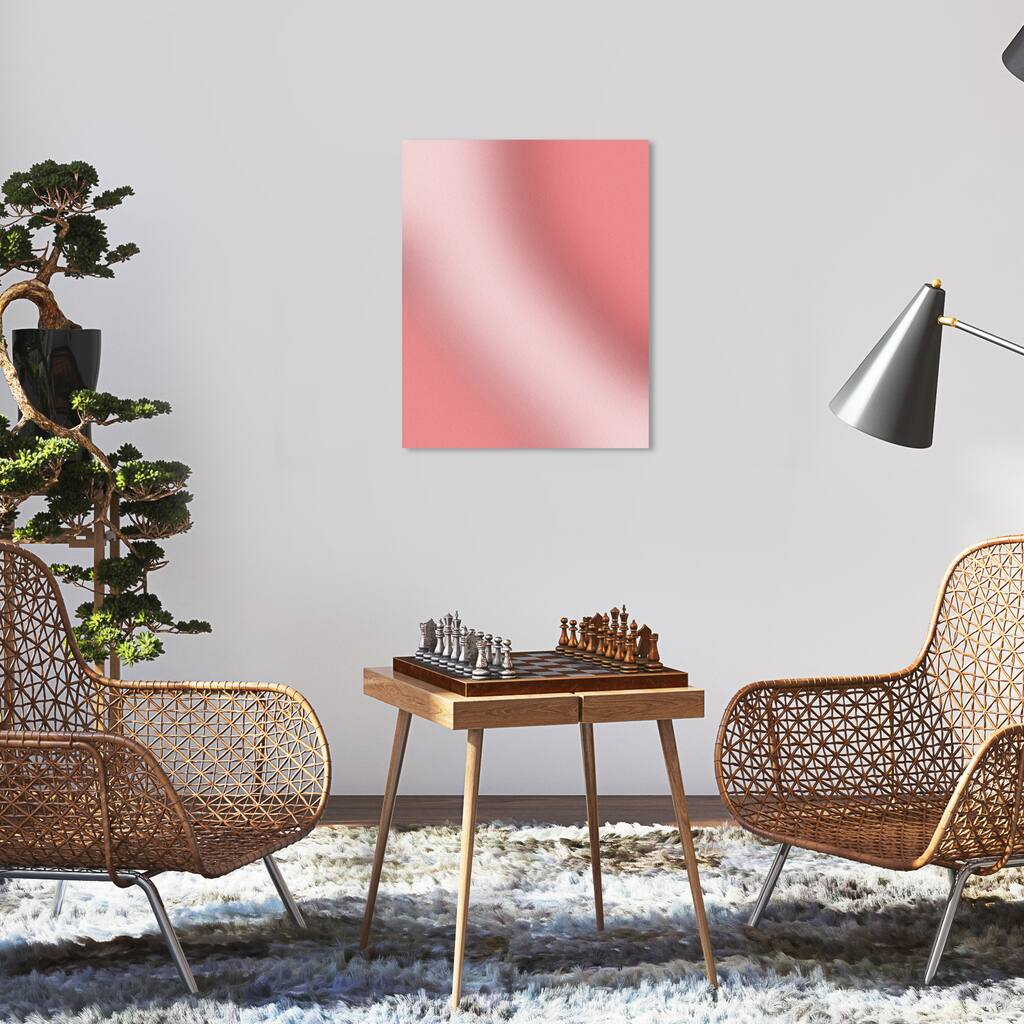 Wynwood Studio Canvas Abstract Saturn Hoop Pink Modern & Contemporary Wall Art Canvas Print