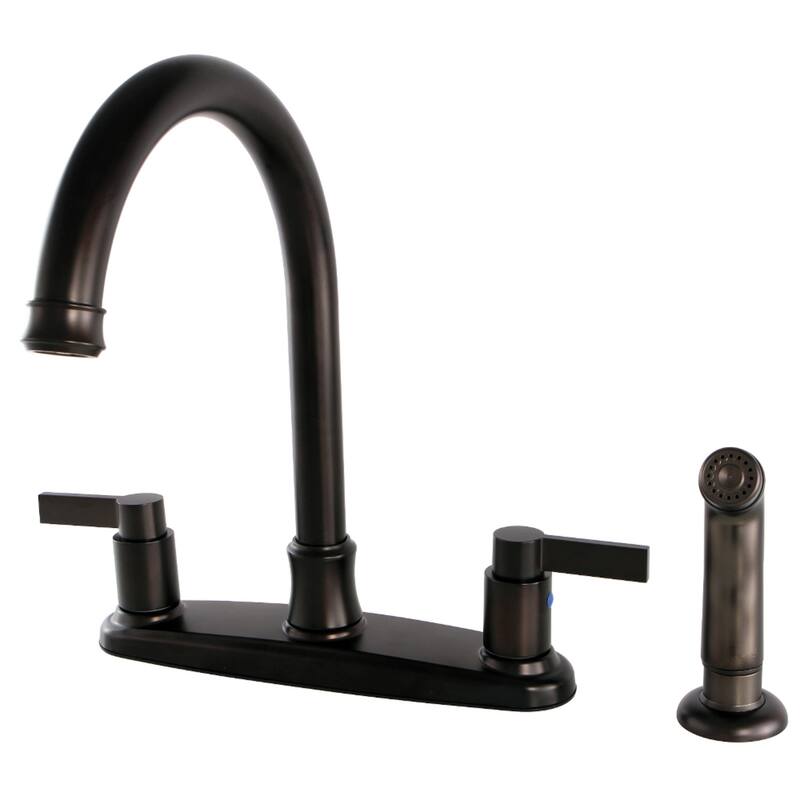 NuvoFusion 8 in. Centerset Kitchen Faucet with Sprayer - Oil Rubbed Bronze