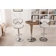 preview thumbnail 21 of 40, Masaccio Leatherette Airlift Adjustable Swivel Barstool (Set of 2)
