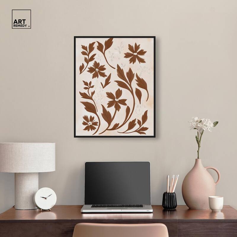 Sepia Sepal II Canvas by Art Remedy