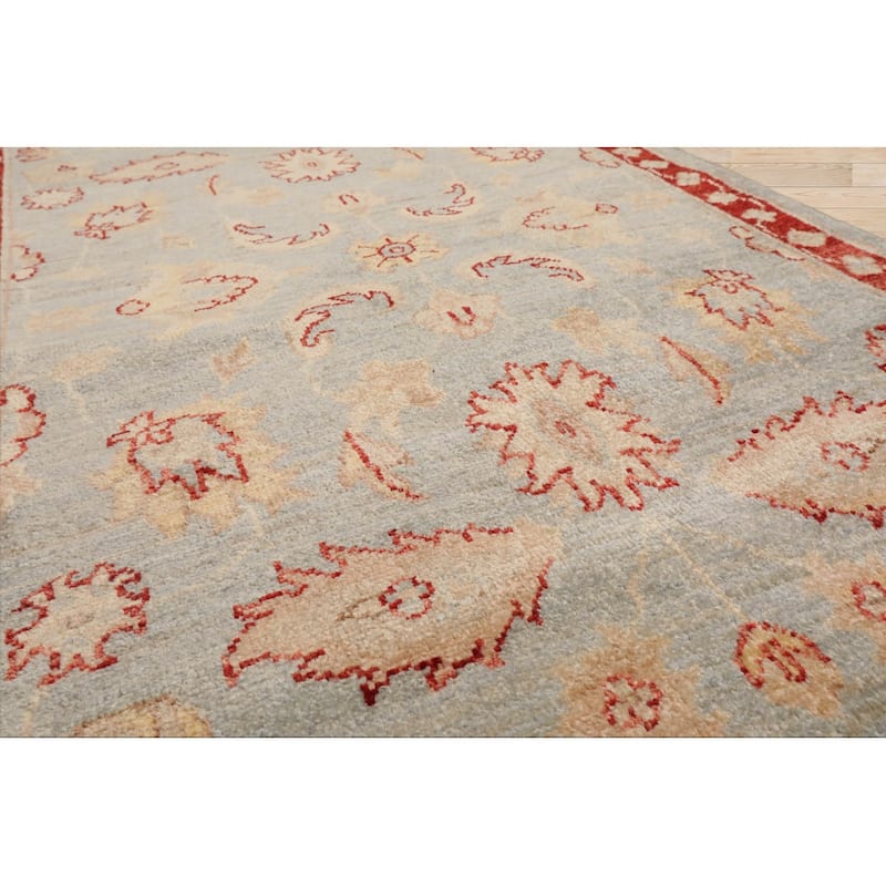 3x5 Hand Knotted Blue Chobi Peshawar Wool Traditional Oriental Area Rug - 2' 10'' x 4' 10''
