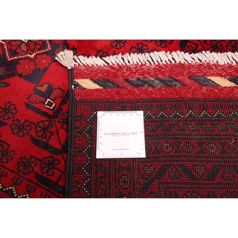 ECARPETGALLERY Hand-knotted Finest Khal Mohammadi Red Wool Rug - 9'10 x 13'1