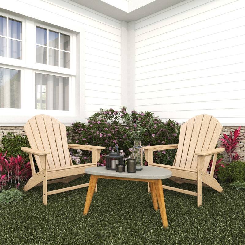 Gray Concrete Resin Modern Outdoor Dining and Accent Table Collection