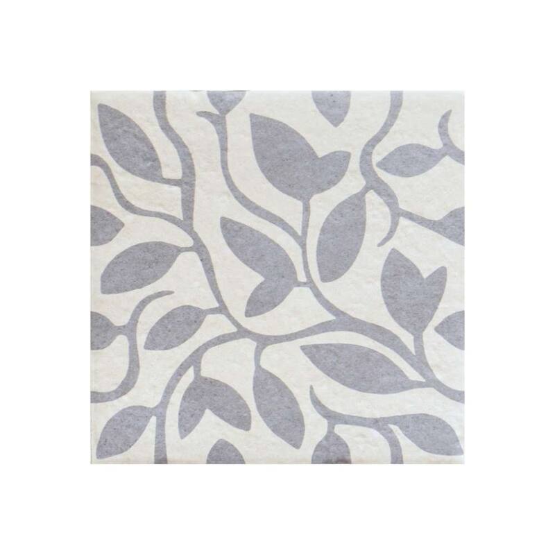 The Tile Life Verity Vine 8x8 Matte Patterned Porcelain Floor & Wall Tile