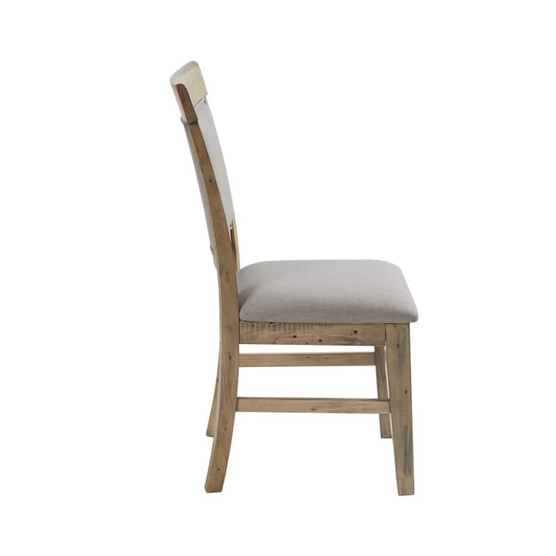 Distressed Wood Dining Chair Set of 2, Kitchen Side Chair
