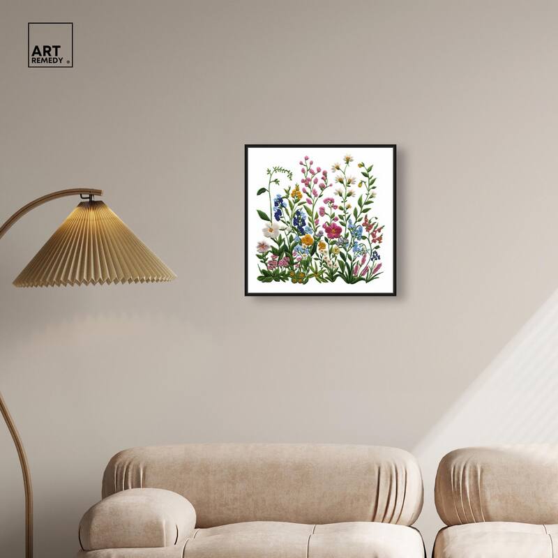 Wildflower Patch I Canvas by Art Remedy