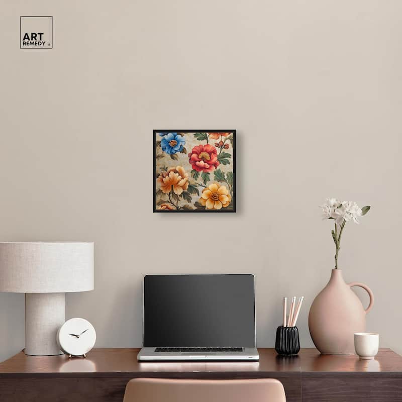 Golden Gardenia I Canvas by Art Remedy
