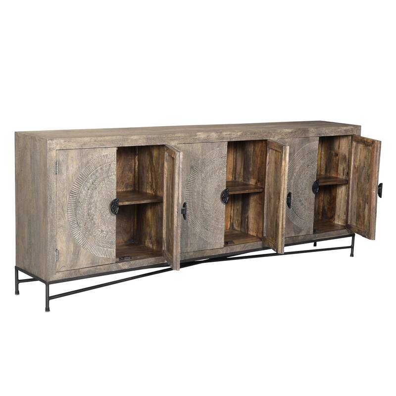 Ashford Carved Wood Sideboard