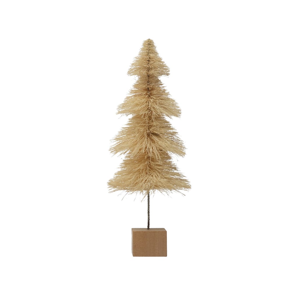 Sisal Bottle Brush Tree with Wood Base