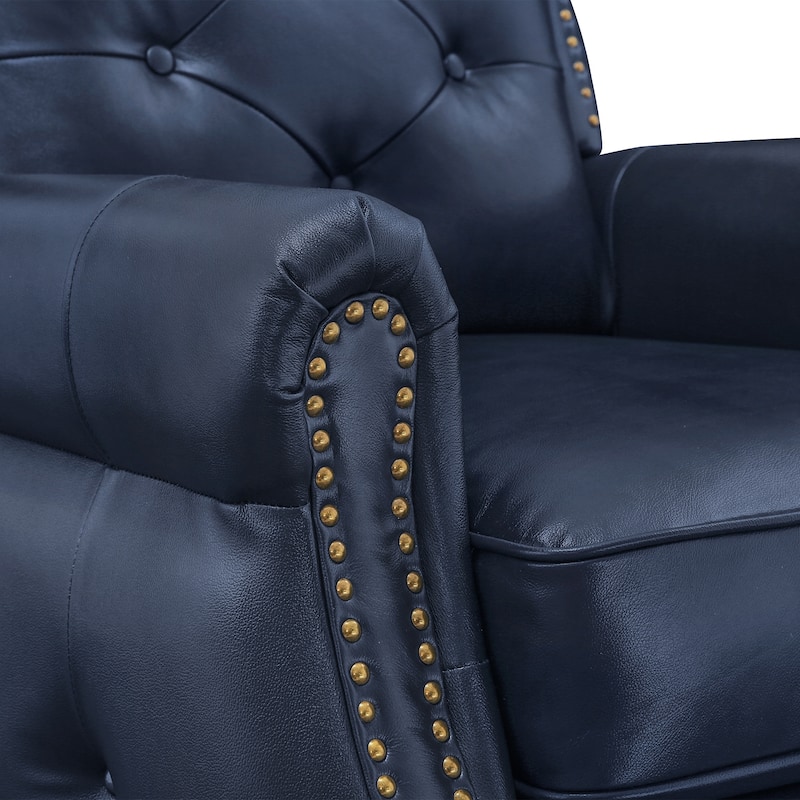 Leather Recliner Chair Accent Chairs for Living Room Set of 2