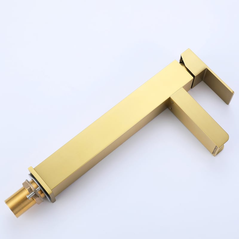 Single Handle Single Hole Bathroom Vessel Waterfall Faucet With Deckplate Included