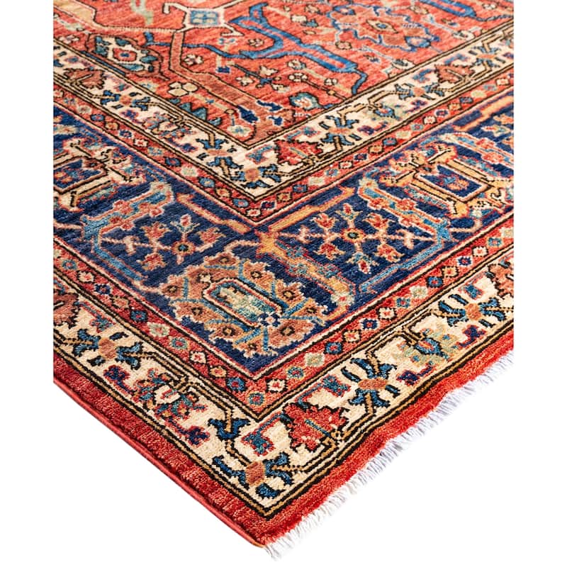 Serapi One-of-a-Kind Hand-Knotted Area Rug - Red - 8' 0" x 9' 10"