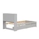 preview thumbnail 17 of 26, Twin Size Platform Bed with Built in USB Port,Bookcase and 2 Drawers