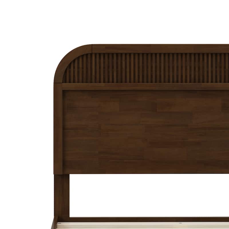 Christopher Knight Home - Modern Wood Platform Bed Frame with Headboard and Wooden Slats Support - No Box Spring Needed