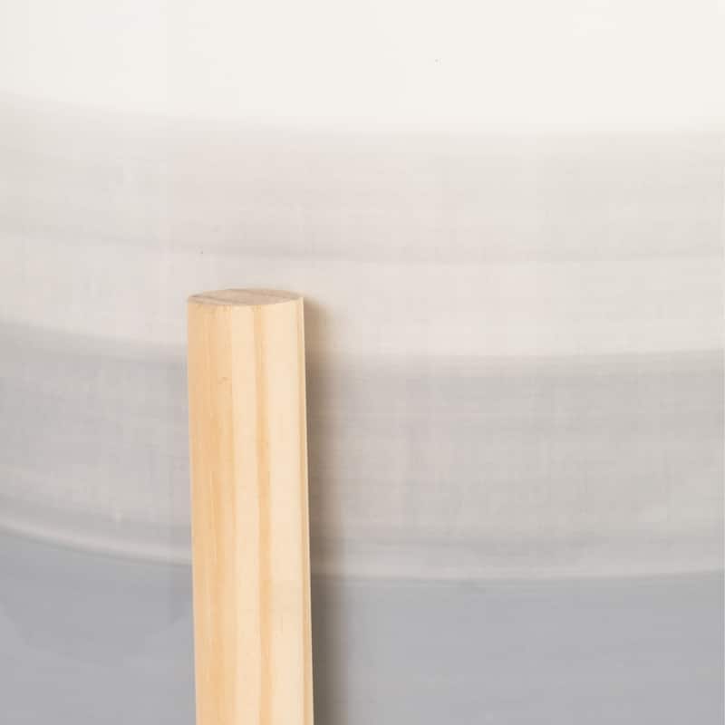 Sagebrook Home Neutral Grey Ombre 8" Ceramic Planter with Wood Stand - 8" x 8" x 9"