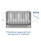 preview thumbnail 8 of 17, Heartland 4-in-1 Convertible Crib, Greenguard Gold Certified, Bianca White