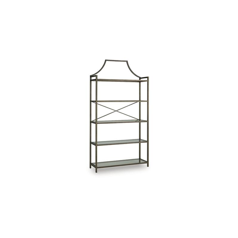 Signature Design by Ashley Bernonly Brown 72" Bookcase - 36" W x 12" D x 71.88" H