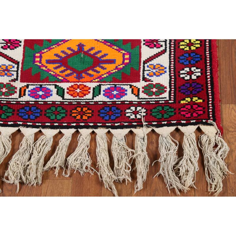 Anatolian Turkish Runner Rug Hand-Knotted Wool Carpet - 2'9"x 12'1"