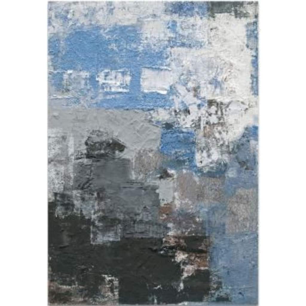 Aria Home Reflections Hand Painted Abstract Vertical Canvas Wall Art