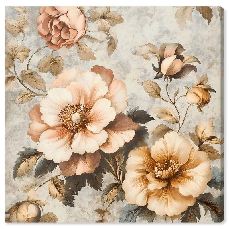 Retro Rose II Canvas by Art Remedy, Gallery Wrapped - 20" x 20"
