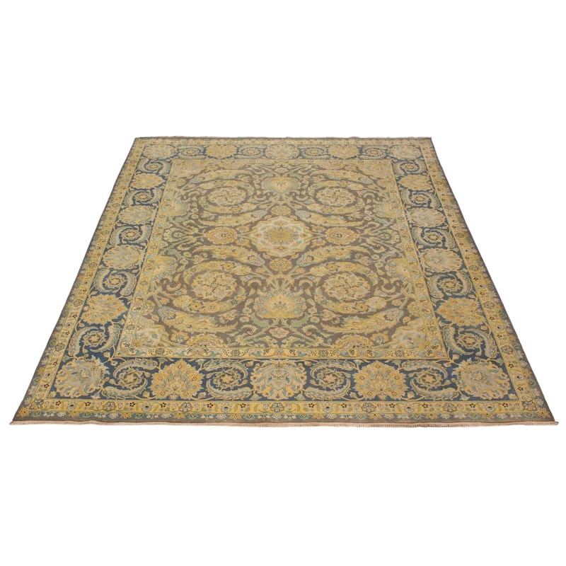 ECARPETGALLERY Hand-knotted Jamshidpour Grey, Taupe Wool Rug - 8'0 x 9'9