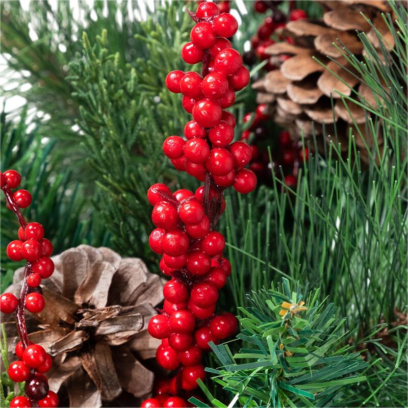 Cypress and Cedar Artificial Christmas Garland - 10' x 15" - Unlit