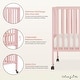 preview thumbnail 4 of 3, Dream On Me Quinn Full-Size Folding Crib - Blush Pink