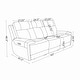 preview thumbnail 11 of 9, 93" Wide Top Grain Leather Power Reclining Sofa with USB Port