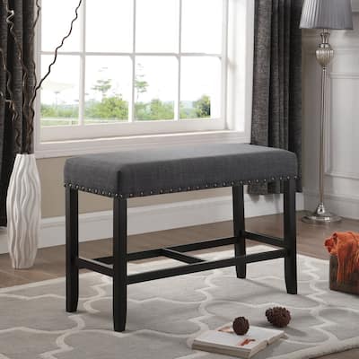 Fabric Counter Height Dining Bench