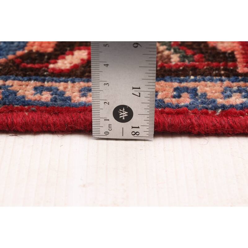 ECARPETGALLERY Hand-knotted Andelz Red Wool Rug - 3'8 x 9'9