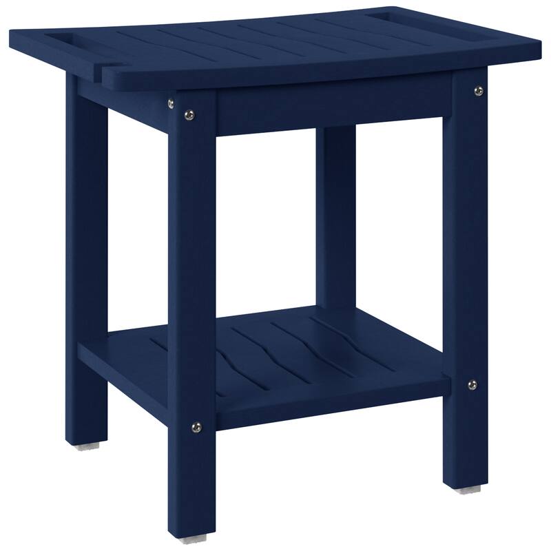 Anapolis Poly Shower Bench - Navy Blue
