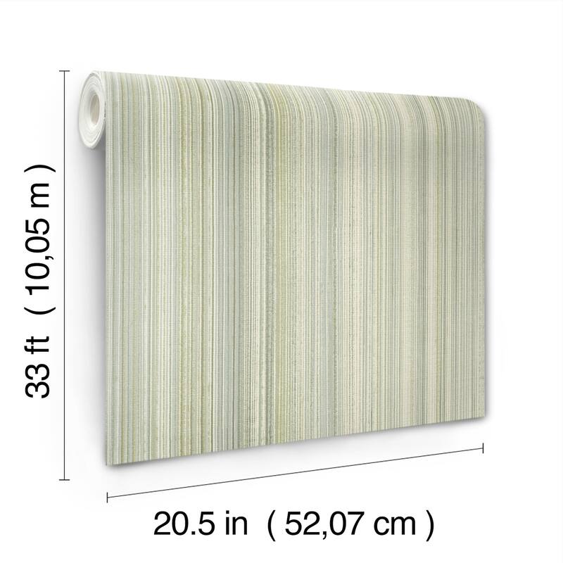 A-Street Prints Elan Sea Green Ombre Stripe Wallpaper
