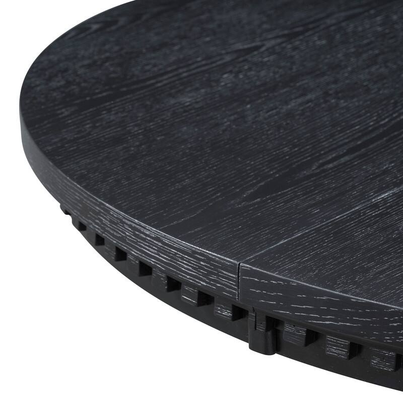 Retro 58" Round Extendable Dining Table