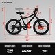 preview thumbnail 1 of 28, Boys Girls Mountain Bike 7 Speed Teenager Children Kids' Bicycles, Front Suspension Disc U Brake,Kids Bike for Ages 8-12 Blue - 8-11 Years