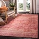 preview thumbnail 9 of 10, SAFAVIEH Valencia Aune Distressed Vintage Boho Oriental Polyester Rug 9' x 12' - Fuchsia/Multi - Rectangle
