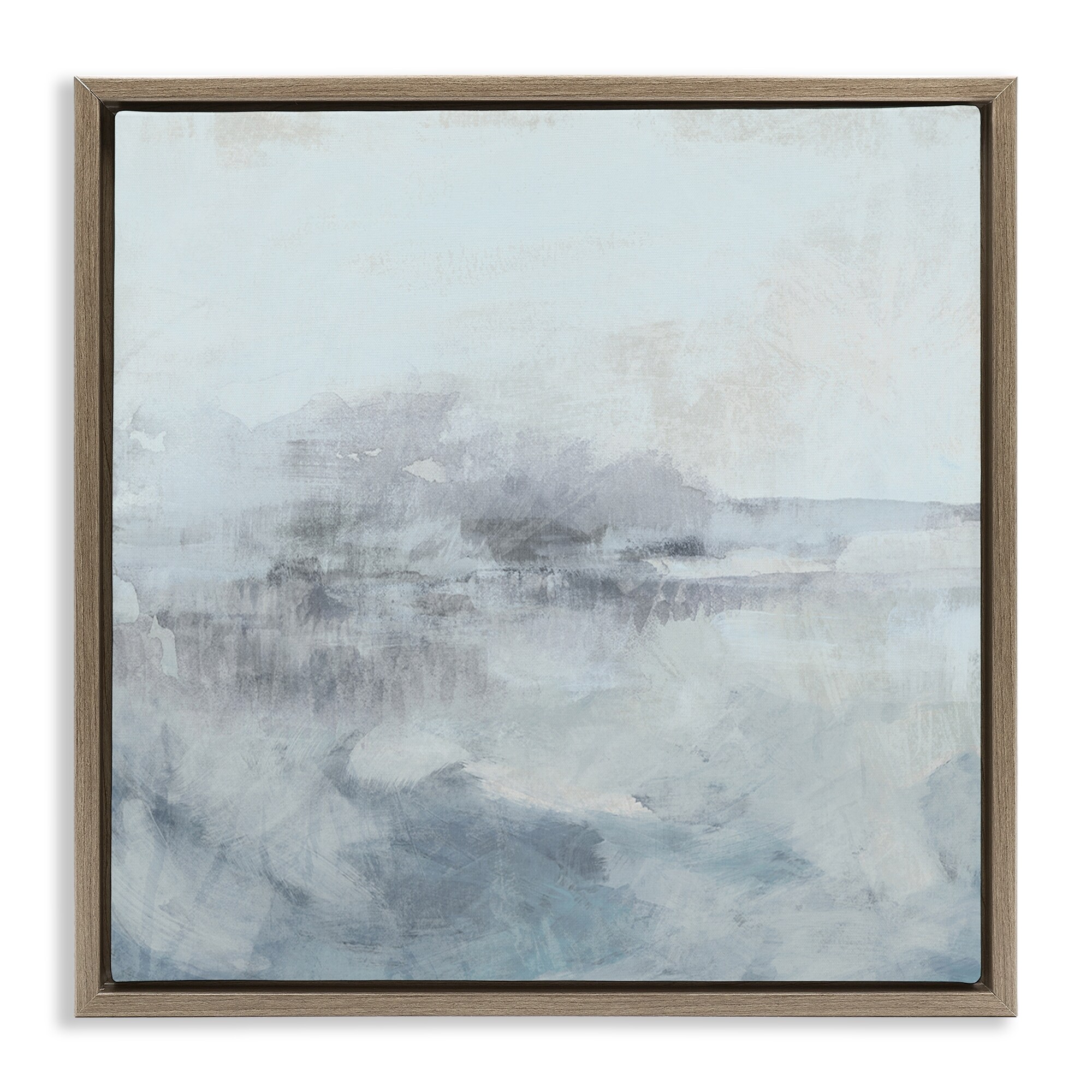 Stupell Ethereal Mist Horizon Framed Floater Canvas Wall Art Design By June Erica Vess