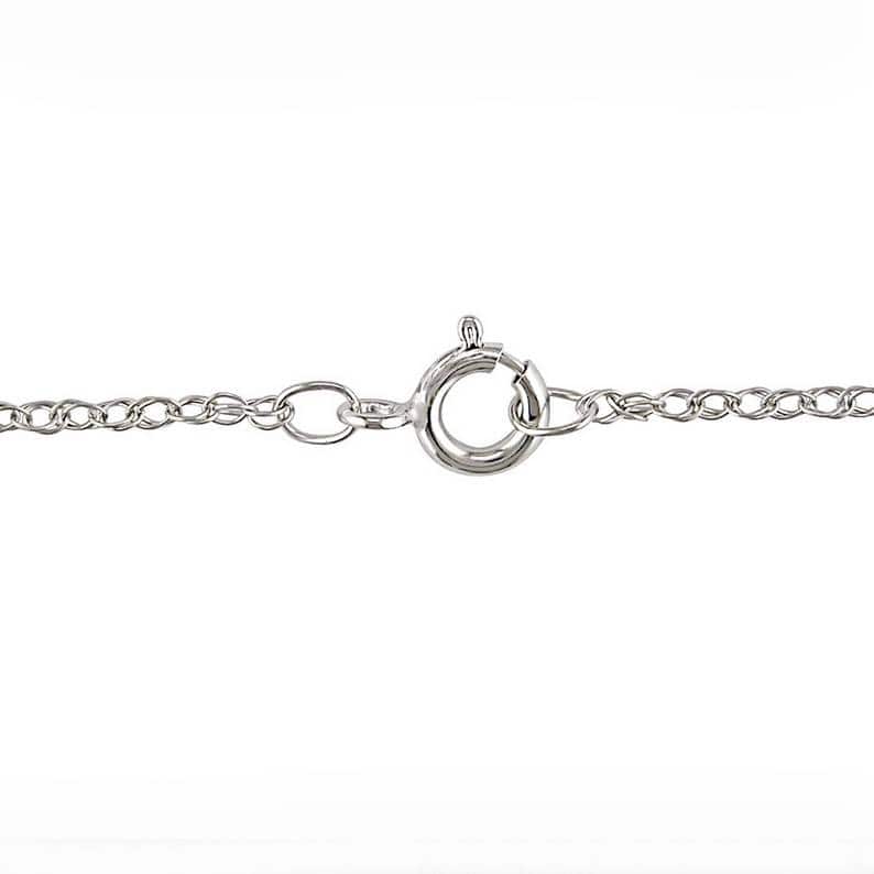 5/8ct Round Diamond Halo Pendant White Gold W/ 18" Chain