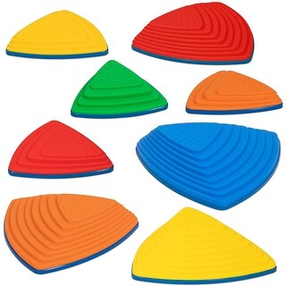 thumbnail interactive-video image 1 of Outsunny Kids Balance Stepping Stones - 6-Piece Stackable River Rock Toys With Non-Slip Bottom For Indoor & Outdoor Play 1 of 9
