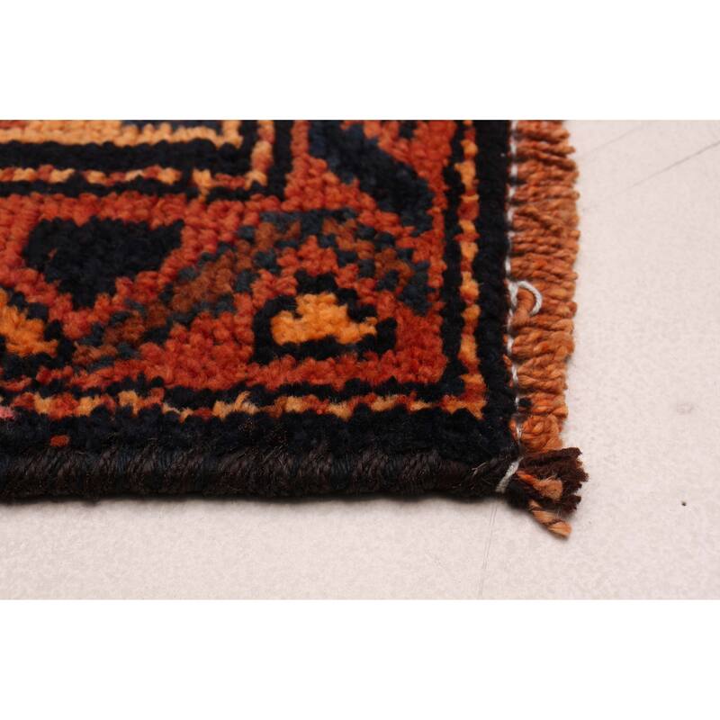 ECARPETGALLERY Hand-knotted Melis Vintage Copper Wool Rug - 3'8 x 12'8