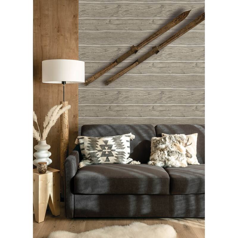 Lodgepole Grey Wallpaper