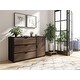 preview thumbnail 3 of 16, Shaker 53" Dresser Armoire in White Walnut