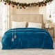 preview thumbnail 86 of 91, Beautyrest Heated Plush Secure Comfort Blanket Full - Teal