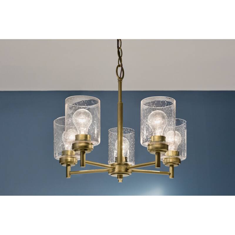 Kichler Lighting Winslow 19.75 in. 5-Light Natural Brass Chandelier - 19.75 in
