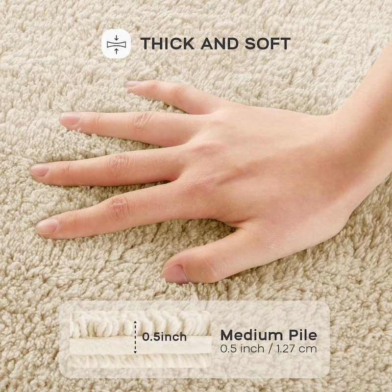 Madison Park Signature Splendor 100-percent Cotton Tufted 3000 GSM Reversible Bath Rug