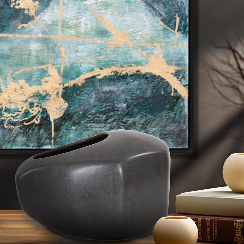 Gray Alamo Vase- Medium