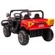preview thumbnail 6 of 95, Electric 24V Ride-On Dump Truck for Kids, 2 Seater with Remote Control, Non-Slip Tires, and Storage Space