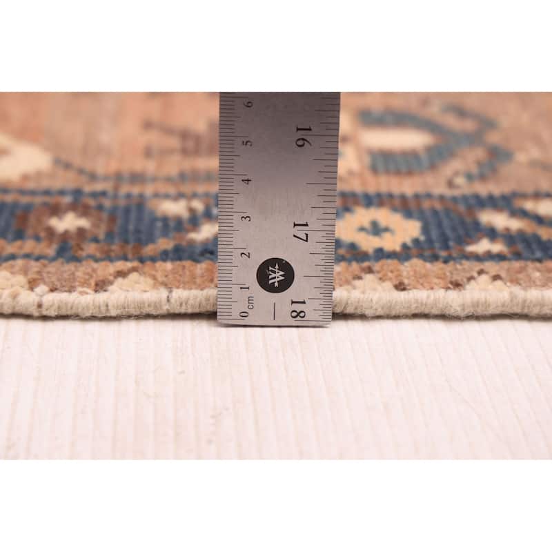 ECARPETGALLERY Hand-knotted Antalya Vintage Dark Brown Wool Rug - 4'5 x 6'7